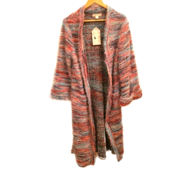 NWT BAND OF GYPSIES Eyelash Wide Sleeve Duster - Picture 5 of 14